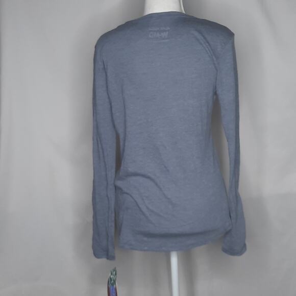 Alma Mater Women's University of Memphis Long Sleeve Graphic Tee Blue Gray Med - Picture 5 of 10